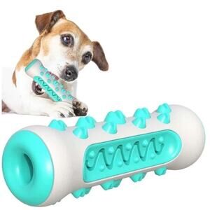 No Brand Blue & White Dog Teething Stick Interactive Dental Care Chew Toy - GUC